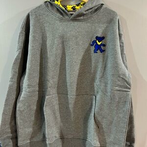 Grateful Dead Gray Hoodie with Blue Bear